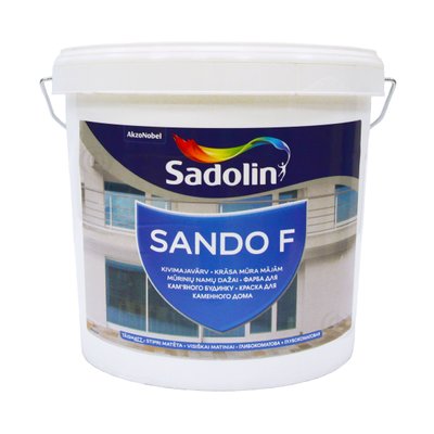 Фасадна фарба Sadolin Sando F на водній основі для бетону Біла BW 5 л 5072953 фото