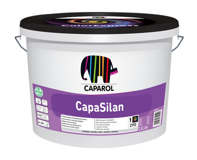 Краска интерьерная силиконовая Caparol CapaSilan, В1 Белая, 5 л. 969150 фото