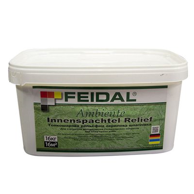 Декоративна рельєфна штукатурка Feidal Innenspachtel Relief 16 кг 4820080581062 фото