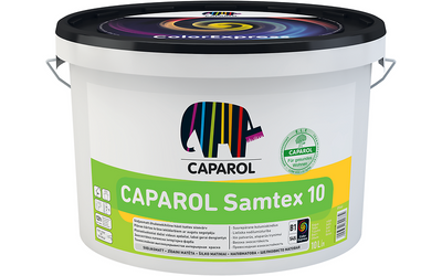 Краска интерьерная латексная для стен и потолка Caparol Samtex 10 белая 2,5 л 969406 фото
