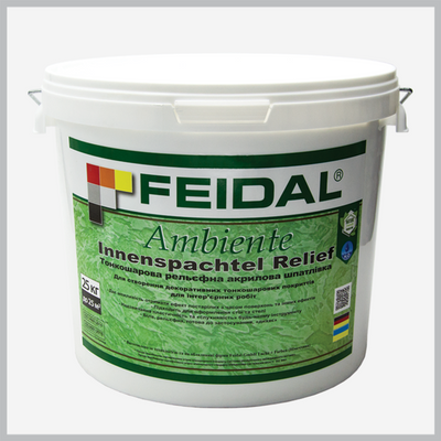 Декоративна рельєфна штукатурка Feidal Innenspachtel Relief 25 кг 4820080587361 фото