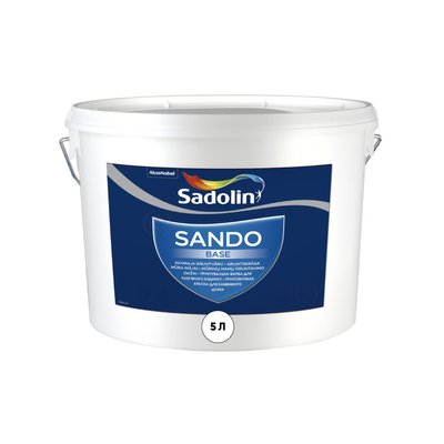 Ґрунтувальна фарба Sadolin Sando Base на водній основі для бетону Безбарвна 5 л 5220276 фото