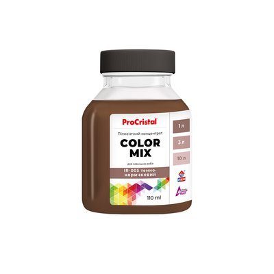 Пігментний концентрат ProCristal Color Mix IR-005 Темно-коричневий 110 мл i00201689 фото