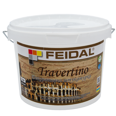 Декоративна штукатурка Feidal Travertino 3 кг 4820232446300 фото