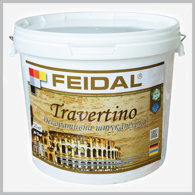Декоративна штукатурка Feidal Travertino 20 кг 4820080588139 фото