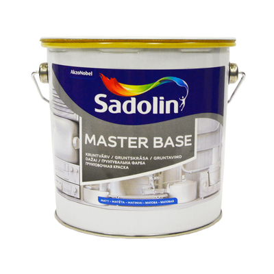 Ґрунтувальна фарба алкідна Sadolin Master Base для стін та стелі Біла BW 2,5 л 5181255 фото