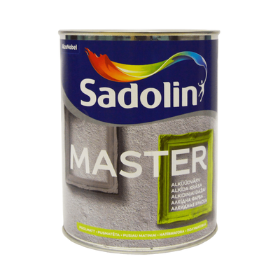 Алкідна фарба Sadolin Master 30 для дерева та металу Біла BW 1 л 5181233 фото