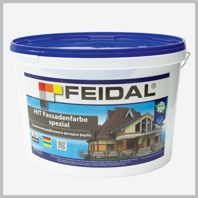 Силіконмодифікована фасадна фарба Feidal HIT Fassadenfarbe spezial 10 л 4820080580157 фото