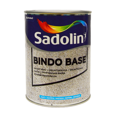 Грунтовочная краска Sadolin Bindo Base на водной основе для стен и потолка Белая BW 1 л 5140943 фото