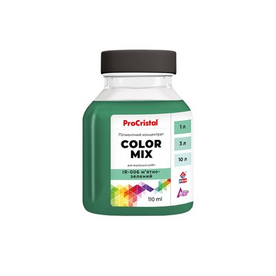 Пигментный концентрат ProCristal Color Mix IR-006 Мятно-зеленый 110 мл i00201690 фото