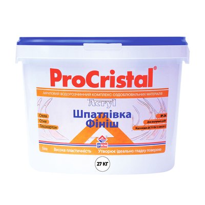 Шпаклівка фінішна ProCristal Finish Acryl IR-24 27 кг i00201842 фото