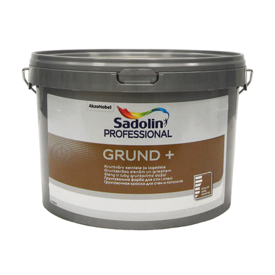 Грунтувальна фарба Sadolin Grund+ на водній основі для стін та стелі Біла BW 2,5 л 5317111 фото