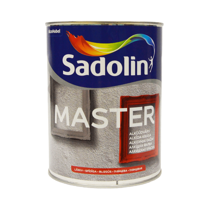 Алкідна фарба Sadolin Master 90 для дерева та металу Біла BW 1 л 5181238 фото