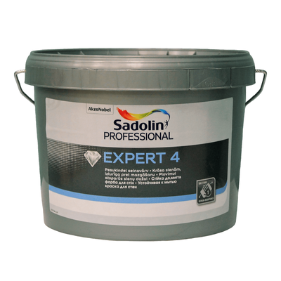 Акрилова фарба Sadolin Expert 4 для стін та стелі Біла BW 2,5 л 5221167 фото
