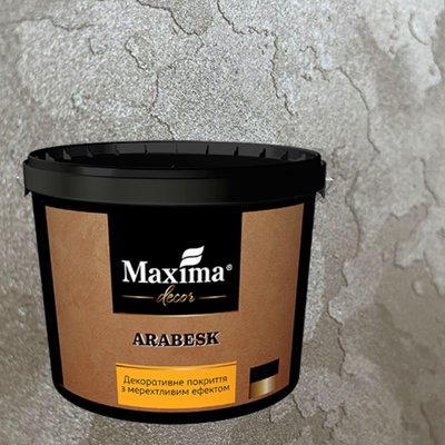 Декоративное покрытие с мерцающим эффектом Maxima Decor Arabesk 1 кг 12188085 фото