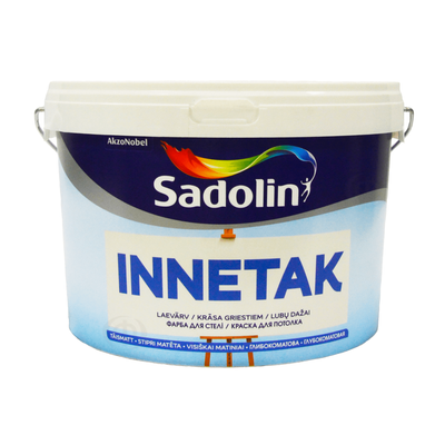 Латексна фарба Sadolin Innetak для стелі Біла 2,5 л 5088079 фото