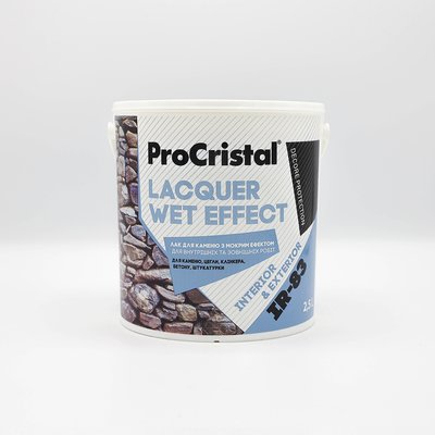 Лак для камня мокрый эффект ProCristal Lacquer Wet Effect IR-83 2,5 л i00101355 фото