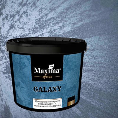 Декоративне покриття з перламутровим ефектом та скляними мікросферами Maxima Decor Galaxy 1 кг 12188022 фото