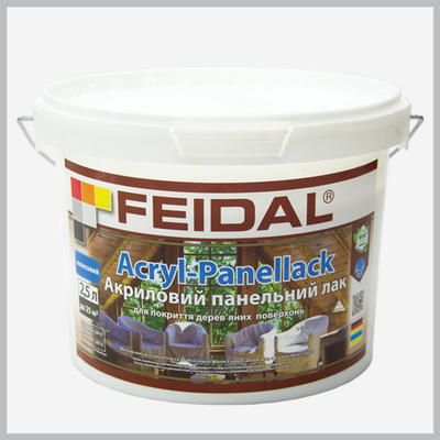 Лак панельний глянсовий Feidal Acryl-Panellack 2,5 л 4820080583103 фото