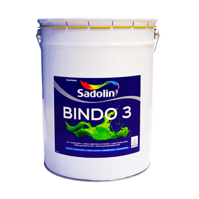 Латексна фарба Sadolin Bindo 3 для стін та стелі Біла BW 20 л 5078160 фото