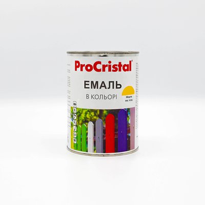 Эмаль акриловая цветная ProCristal IR-116 Желтый (RAL 1018) 0,8 л i00301358 фото