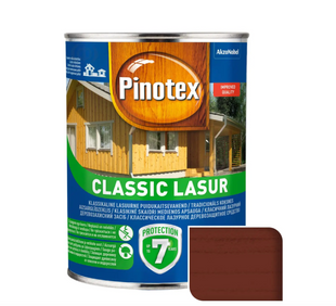 Пропитка для дерева Pinotex Classic Lasur красное дерево 1л 5302230 фото