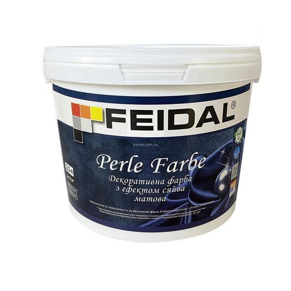 Краска декоративная Feidal Perle Farbe матовая 2,5 л 50136088 фото Краска декоративная Feidal Perle Farbe матовая 2,5 л 50136088 фото