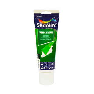 Мелкозернистая шпатлевка для дерева Sadolin Snickeri столярная белая 375 г 5242825 фото