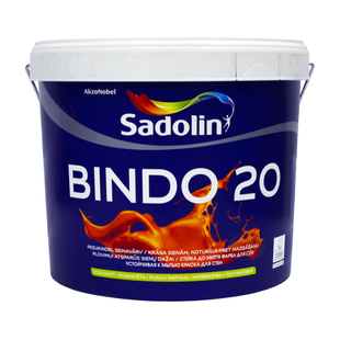 Латексная краска Sadolin Bindo 20 для стен и потолка Бесцветная BC 9,3 л 5072637 фото