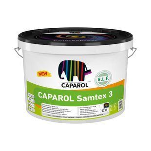 Краска латексная Caparol Samtex 3 E.L.F. Глубокоматовая Бесцветная В3 2,35 л 1015239 фото