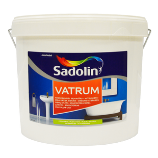 Акрилова фарба Sadolin Vatrum для стін та стелі Вологостійка Біла BW 10 л 5072645 фото