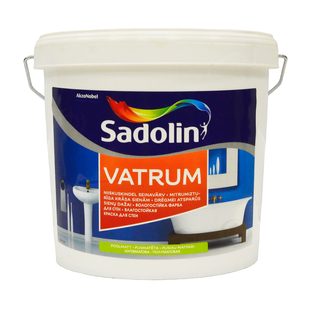 Акрилова фарба Sadolin Vatrum для стін та стелі Вологостійка Біла BW 5 л 5072647 фото