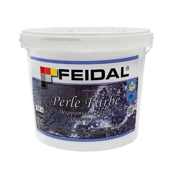 Краска декоративная Feidal Perle Farbe бесцветная 10 л 50124830 фото Краска декоративная Feidal Perle Farbe бесцветная 10 л 50124830 фото