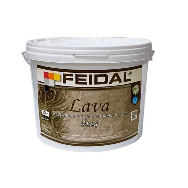 Декоративна штукатурка моделювальна Feidal Lava Maxi 10 л 50132283 фото Декоративна штукатурка моделювальна Feidal Lava Maxi 10 л 50132283 фото