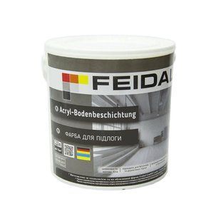 Краска для пола Feidal Acryl-Bodenbeschichtung Белая 2,3 л 50130089 фото