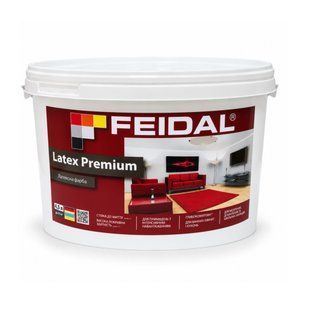 Краска акриловая Feidal Latex Premium Глубокоматовая Белая 4,5 л 50132155 фото
