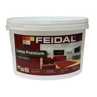 Краска акриловая Feidal Latex Premium Глубокоматовая Белая 4,5 л 50132155 фото