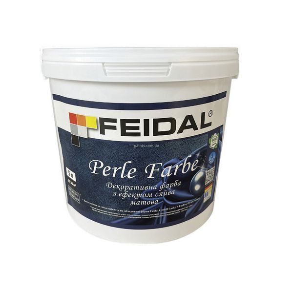 Краска декоративная Feidal Perle Farbe матовая 5 л 50136089 фото Краска декоративная Feidal Perle Farbe матовая 5 л 50136089 фото