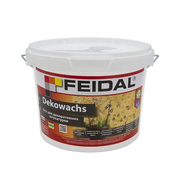 Віск для декоративних штукатурок Dekowachs Feidal 2,5 л 50116437 фото Віск для декоративних штукатурок Dekowachs Feidal 2,5 л 50116437 фото
