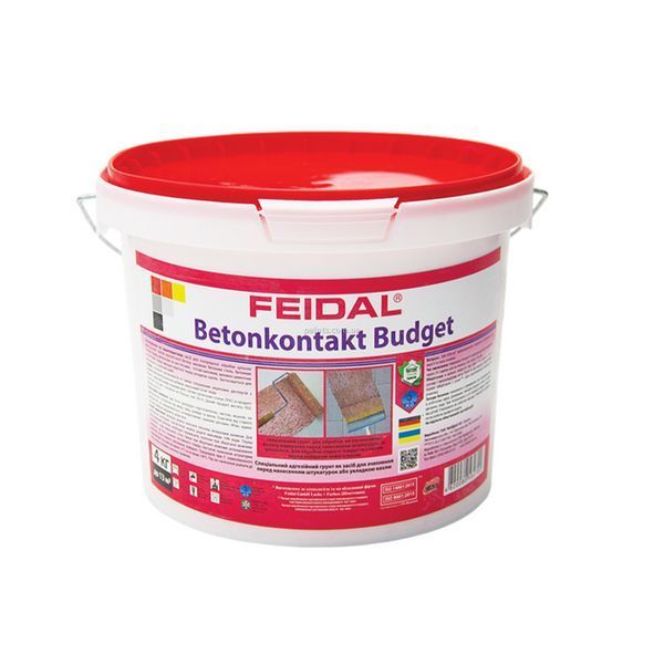 Спеціальний адгезійний грунт Betonkontakt Budget Feidal 4 кг 90511107 фото Спеціальний адгезійний грунт Betonkontakt Budget Feidal 4 кг 90511107 фото