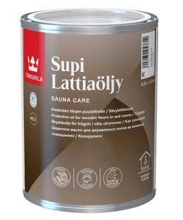 Защитное масло для пола в банях и саунах Tikkurila Supi Lattiaoljy 0.9 л 61900700110 фото