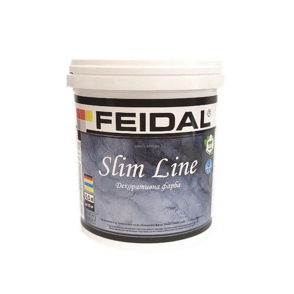 Декоративная краска Feidal Slim Line Белая 0,5 л 50124989 фото Декоративная краска Feidal Slim Line Белая 0,5 л 50124989 фото