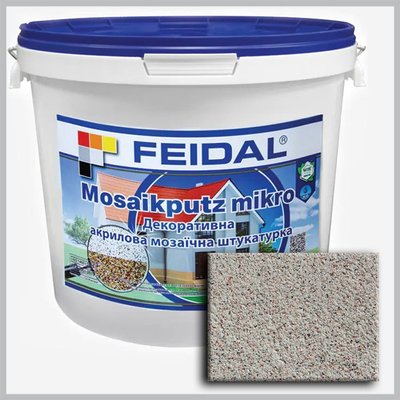 Декоративна акрилова мозаїчна штукатурка Feidal Mosaikputz mikro M01 25 кг 4820080585244 фото