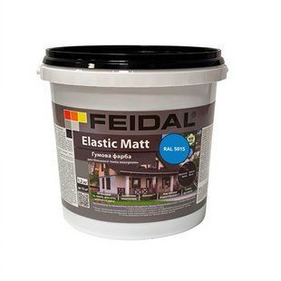 Гумова фарба Feidal Elastic Matt Матовий RAL 5015 Блакитний 1,2 кг 50132328 фото