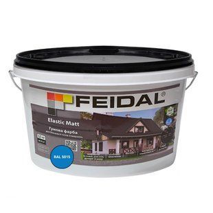 Гумова фарба Feidal Elastic Matt Матовий RAL 5015 Блакитний 3,5 кг 50132329 фото