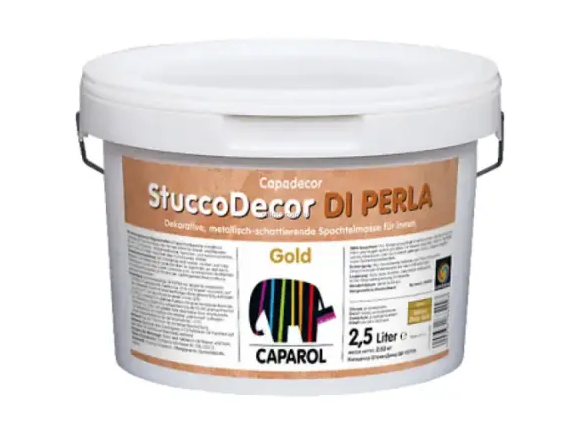 Декоративна штукатурка Caparol Capadecor Stucco Di Perla Gold 1,25 л 910795 фото Декоративна штукатурка Caparol Capadecor Stucco Di Perla Gold 1,25 л 910795 фото