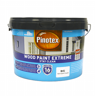 Краска для дерева Pinotex Wood Paint Extreme самоочищающаяся белая BW 1 л 5309452 фото