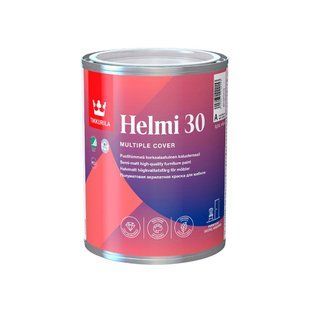 Краска для мебели акриловая Tikkurila Helmi 30 А 0,9 л 50103978 фото