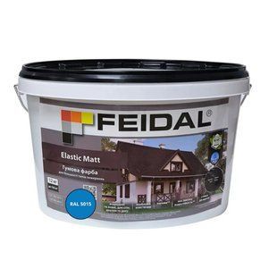 Гумова фарба Feidal Elastic Matt Матовий RAL 5015 Блакитний 12 кг 50132331 фото