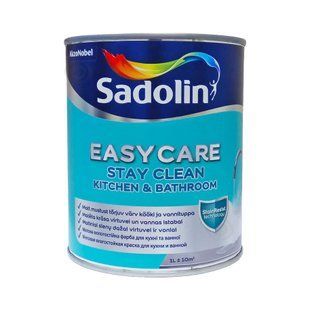 Фарба вологостійка Sadolin EasyCare Kitchen&Bathroom для стін та стелі безбарвна BC 0,93 л 5580747 фото